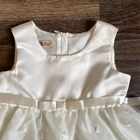 Purple  Rose Girls Embroidered Sleeveless Dress Baby - Picture 4 of 6